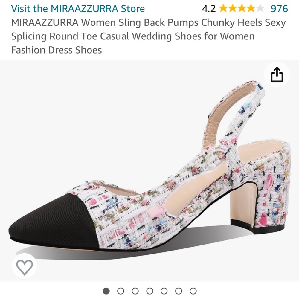 Sling back pumps- tweed